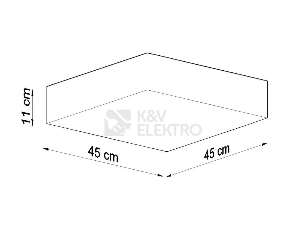 Obrázek produktu Stropní svítidlo SOLLUX Horus 45cm E27 3x60W bez zdroje SL.0141 bílá 3