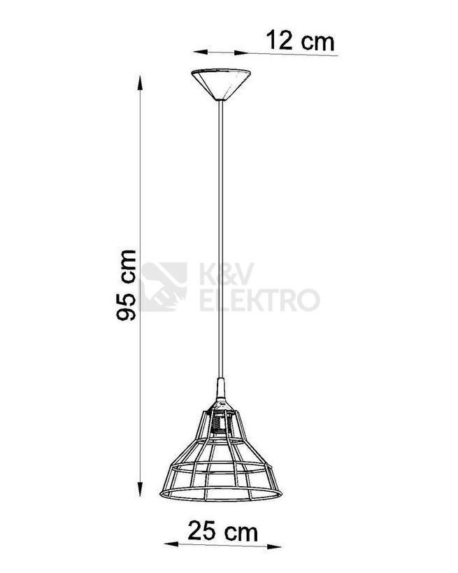 Obrázek produktu Lustr SOLLUX Anata E27 1x60W bez zdroje SL.0146 3