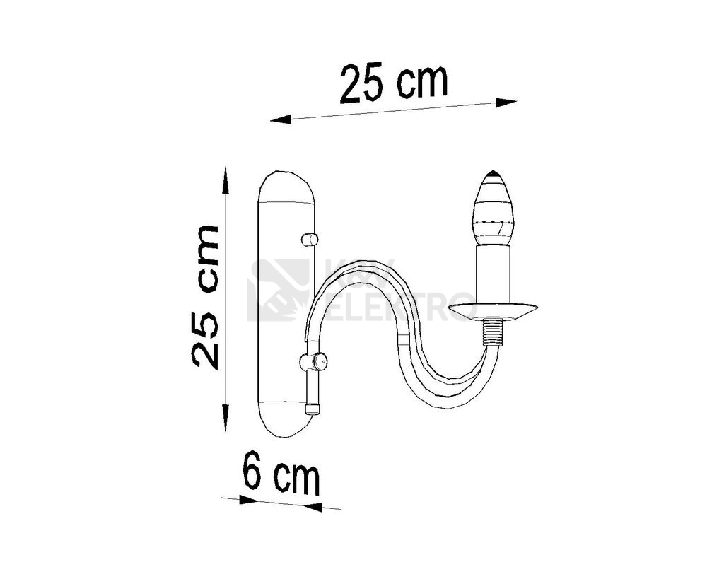 Obrázek produktu Nástěnné svítidlo SOLLUX Minerwa E14 1x40W bez zdroje SL.0216 bílá 3