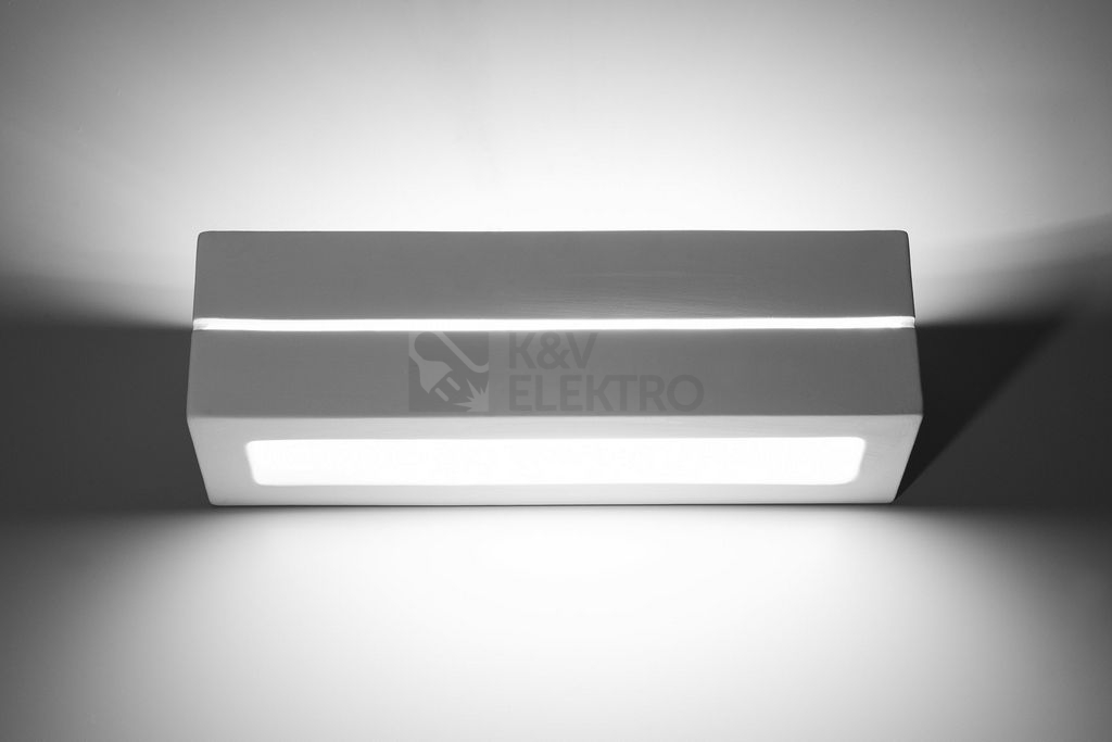 Obrázek produktu Nástěnné keramické svítidlo SOLLUX Vega line E27 1x60W bez zdroje SL.0231 bílá 3