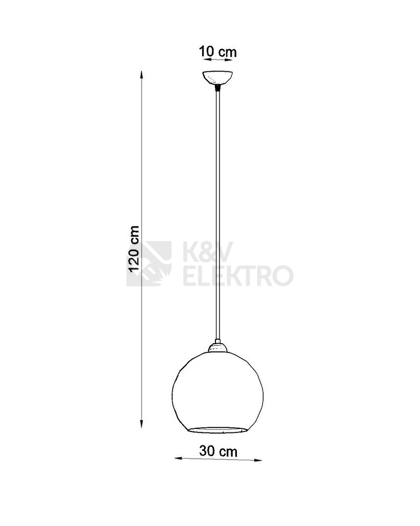 Obrázek produktu  Lustr SOLLUX Ball E27 1x60W bez zdroje SL.0256 bílé sklo 3