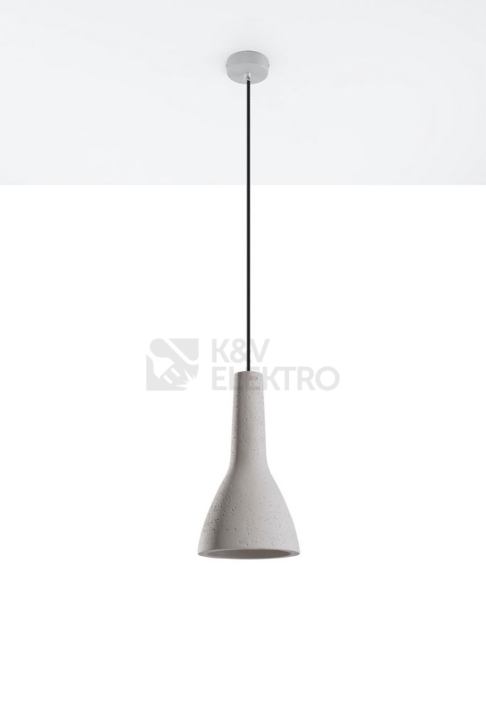 Obrázek produktu Betonový lustr SOLLUX Empoli E27 1x60W bez zdroje SL.0280 1
