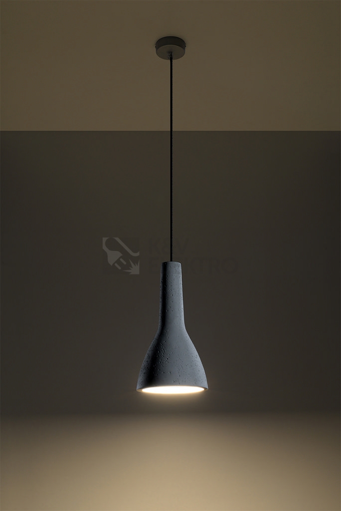 Obrázek produktu Betonový lustr SOLLUX Empoli E27 1x60W bez zdroje SL.0280 2