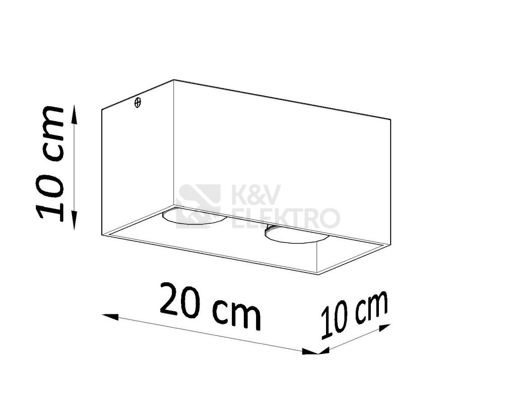 Obrázek produktu Stropní svítidlo SOLLUX Quad GU10 2x40W bez zdroje SL.0380 bílá 3