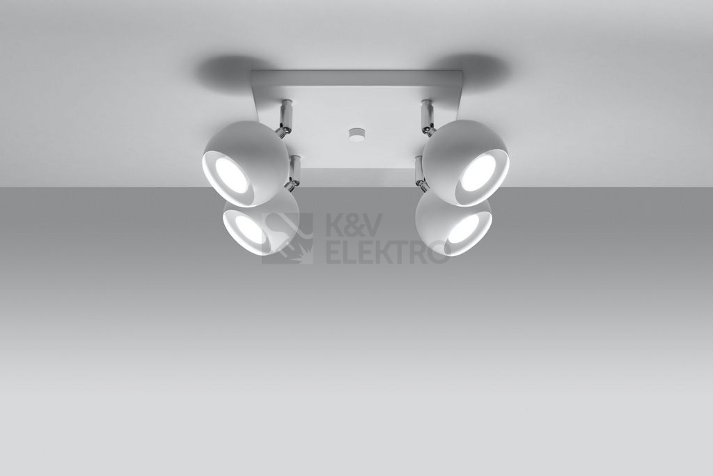 Obrázek produktu Stropní bodové svítidlo SOLLUX Oculare 4 GU10 4x40W bez zdroje SL.0440 bílá 2