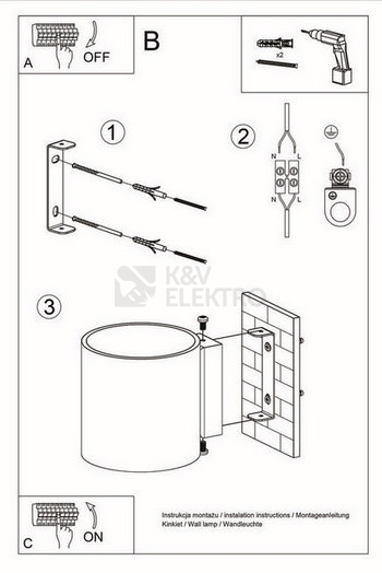 Obrázek produktu Nástěnné svítidlo SOLLUX Orbis G9 1x40W bez zdroje SL.0486 beton 4