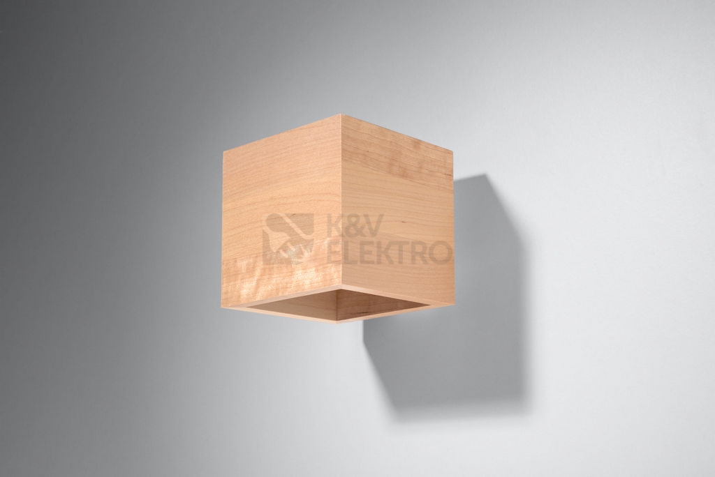 Obrázek produktu Nástěnné svítidlo SOLLUX Quad G9 1x40W bez zdroje SL.0491 přírodní dřevo 1