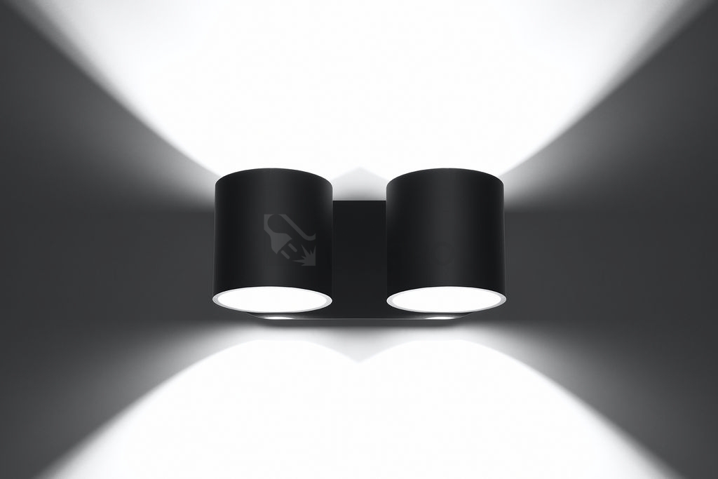 Obrázek produktu Nástěnné svítidlo SOLLUX Orbis 2 G9 2x40W bez zdroje SL.0660 černá 2