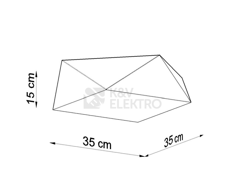 Obrázek produktu Stropní svítidlo SOLLUX Hexa 35cm E27 2x60W bez zdroje SL.0689 bílá 3