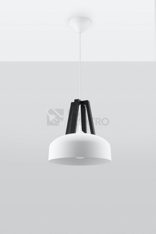 Obrázek produktu  Závěsné svítidlo Sollux SL.0387 E27 60W bílá/černá 1