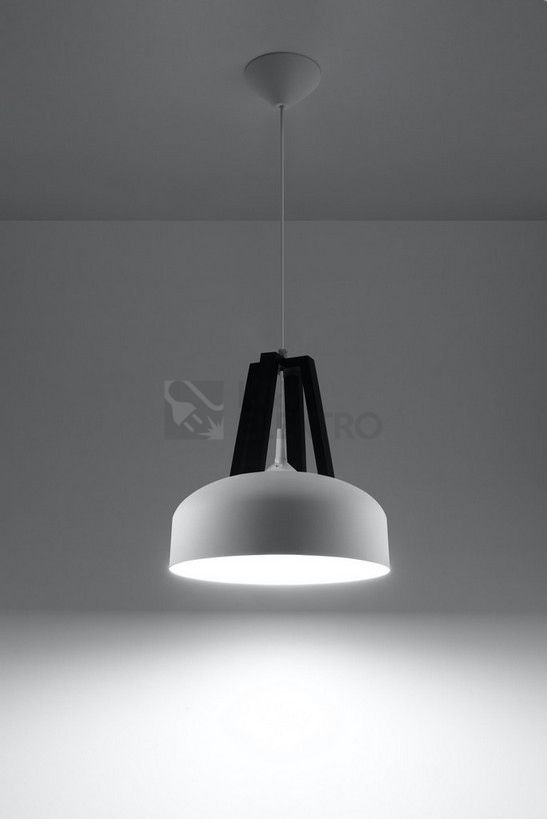 Obrázek produktu  Závěsné svítidlo Sollux SL.0387 E27 60W bílá/černá 2