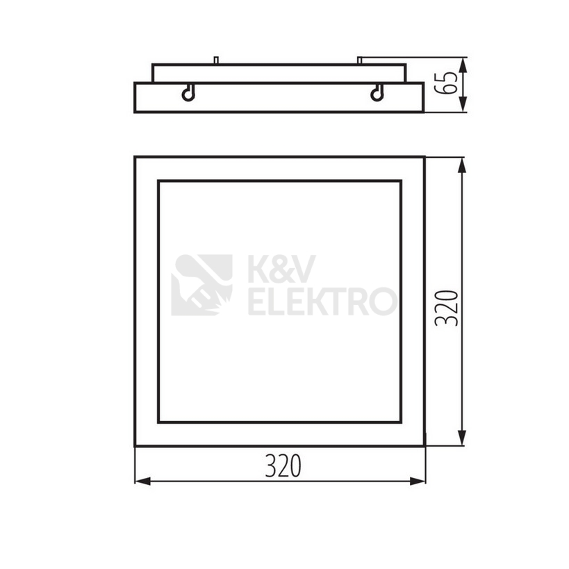 Obrázek produktu Stropní LED svítidlo Kanlux TYBIA M 25W-NW-SE GY s pohybovým čidlem neutrální bílá 4000K 24646 1