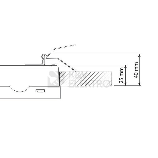 Obrázek produktu Vestavné nouzové svítidlo se symboly McLED Shield P 1W IP65 1,5Ah 3h ML-462.002.68.0 7