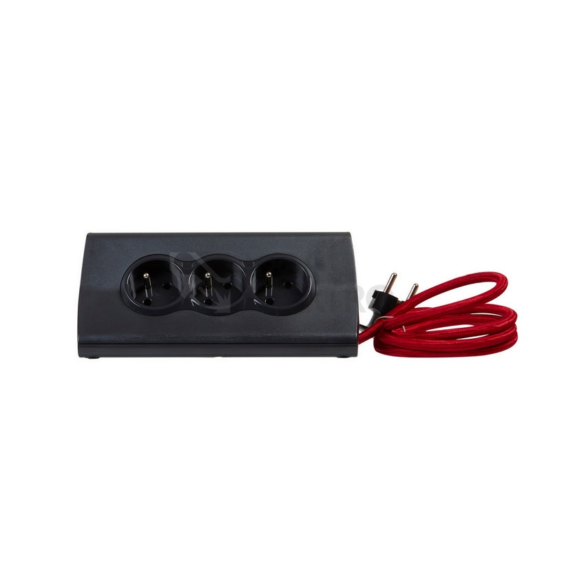 Obrázek produktu Prodlužovací kabel 1,5m 3zásuvky USB A+A s vypínačem se stojanem na tablet Legrand 50411 černá 6