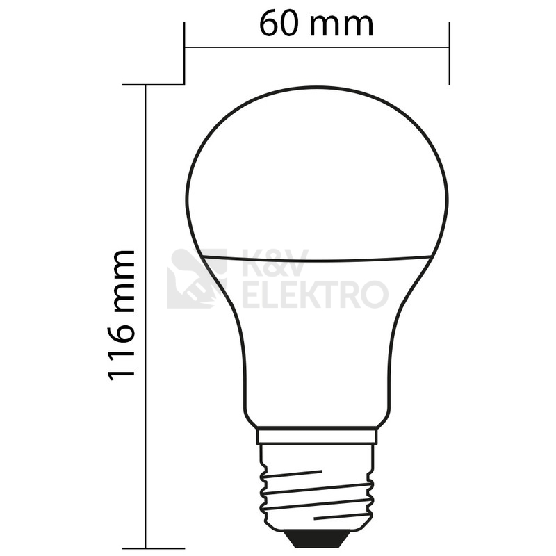 Obrázek produktu LED žárovka E27 McLED 4,8W (40W) neutrální bílá (4000K) ML-321.097.87.0 7