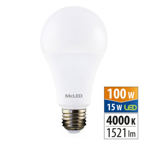 LED žárovka E27 McLED 15W (100W) neutrální bílá (4000K) ML-321.101.87.0