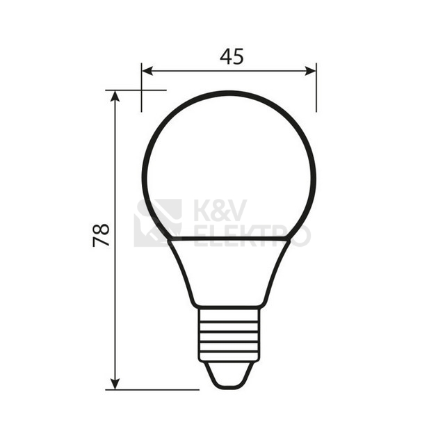 Obrázek produktu LED žárovka E14 McLED 4,8W (40W) neutrální bílá (4000K) ML-324.038.87.0 7