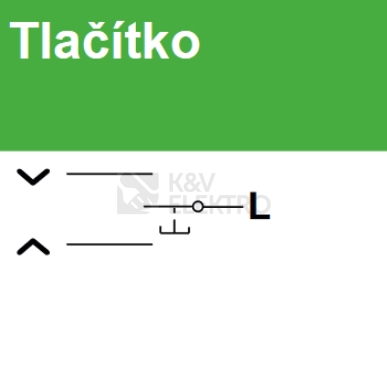 Obrázek produktu Schneider Electric Nová Unica žaluziové tlačítko bílá NU310718SC 1modul 4