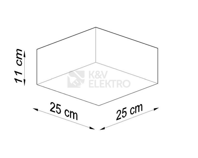 Obrázek produktu Přisazené svítidlo SOLLUX Horus 25cm E27 1x60W bez zdroje SL.0142 černá 6