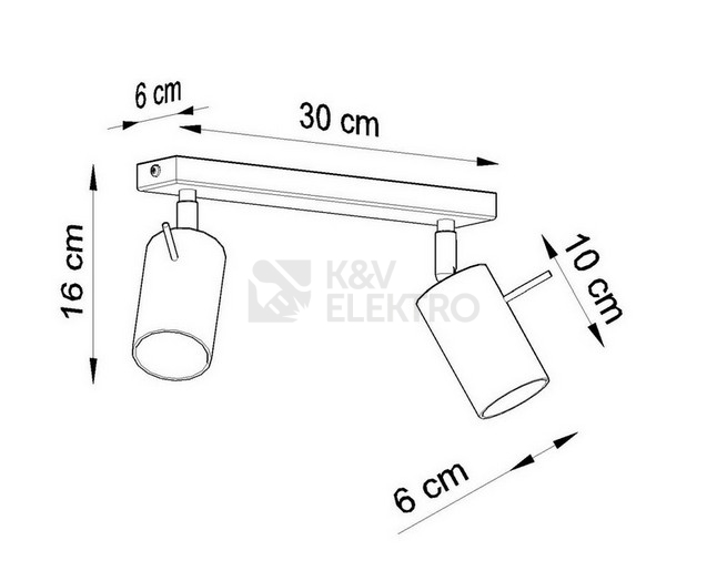 Obrázek produktu Bodové svítidlo SOLLUX Ring 2 GU10 2x40W bez zdroje SL.0728 chrom 3