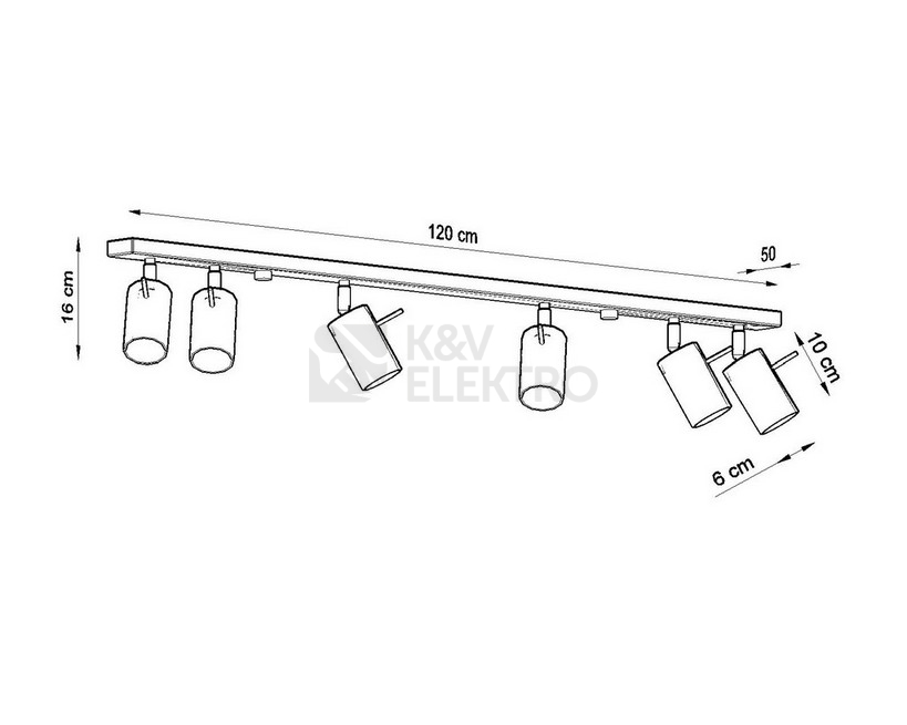 Obrázek produktu Bodové svítidlo SOLLUX Ring 6l GU10 6x40W bez zdroje SL.0732 chrom 3