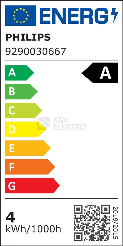 Obrázek produktu LED žárovka E27 Philips Master Filament A60 4W (60W) teplá bílá (3000K) 1