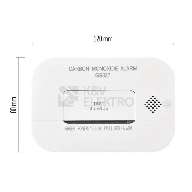 Obrázek produktu Detektor oxidu uhelnatého GS827 EMOS P56402 3