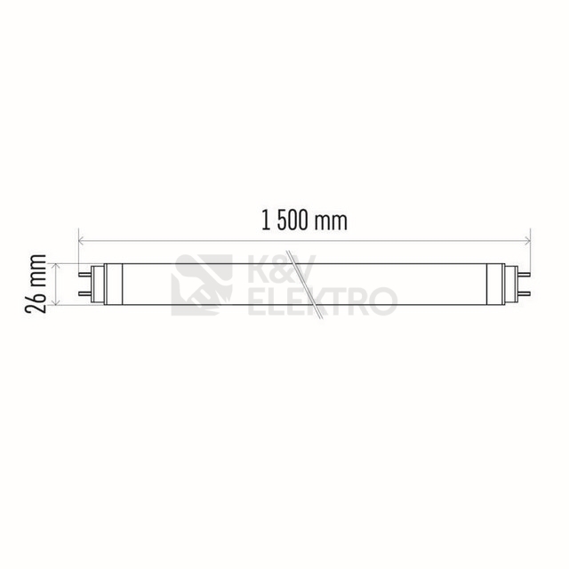 Obrázek produktu LED trubice zářivka EMOS Z73134 T8 24,3W (58W) 150cm studená bílá 1535246000 7