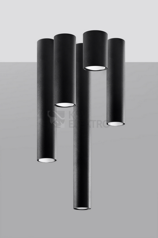 Obrázek produktu  Stropní svítidlo SOLLUX Lagos 10cm GU10 1x40W bez zdroje SL.1000 černá 6