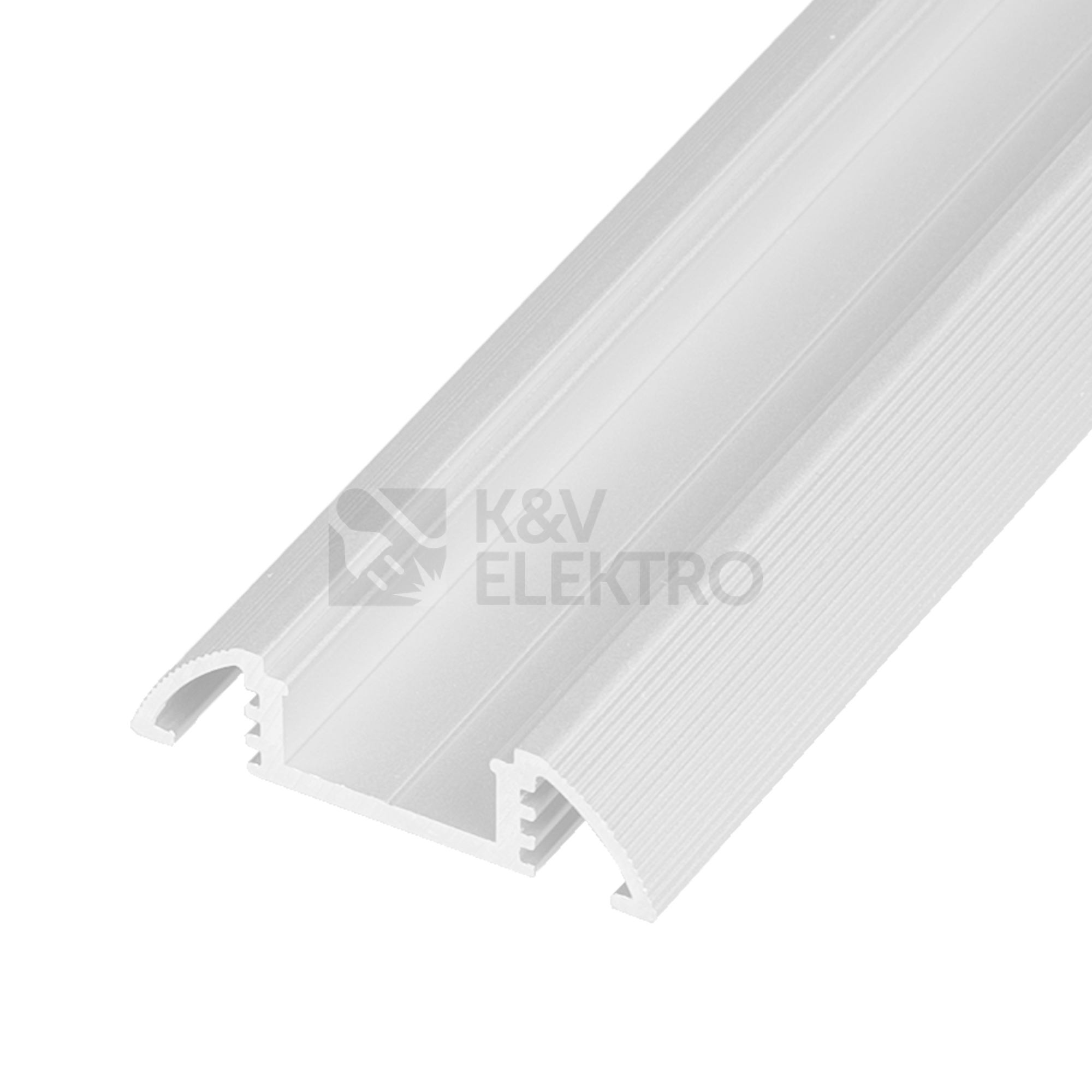 Obrázek produktu Půlkulatý nástěnný hliníkový profil N10 pro LED pásek, barva stříbrná 092192 0