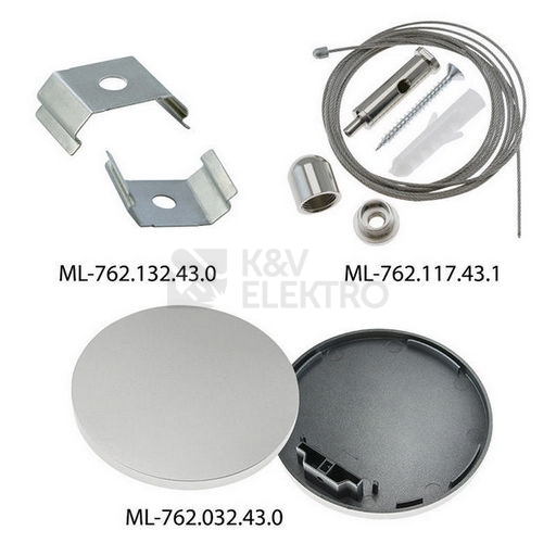 Obrázek produktu Závěsný hliníkový profil McLED ZK Ø 100mm vč. mléčného difuzoru 2m ML-761.032.43.2 4