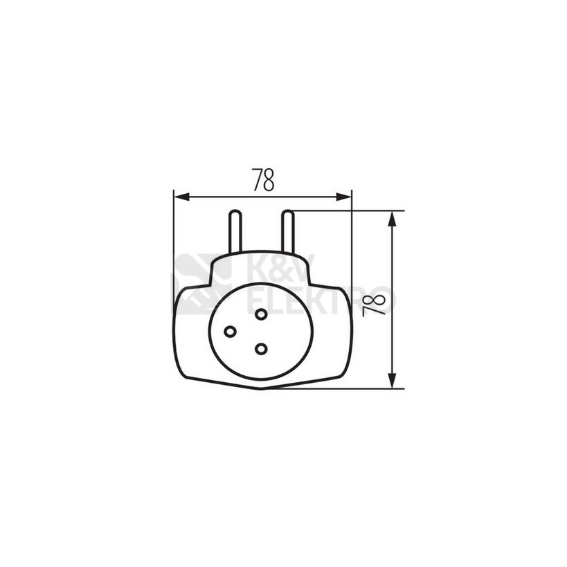 Obrázek produktu Rozdvojka Kanlux ZARK KRW-3 02181 bílá 1