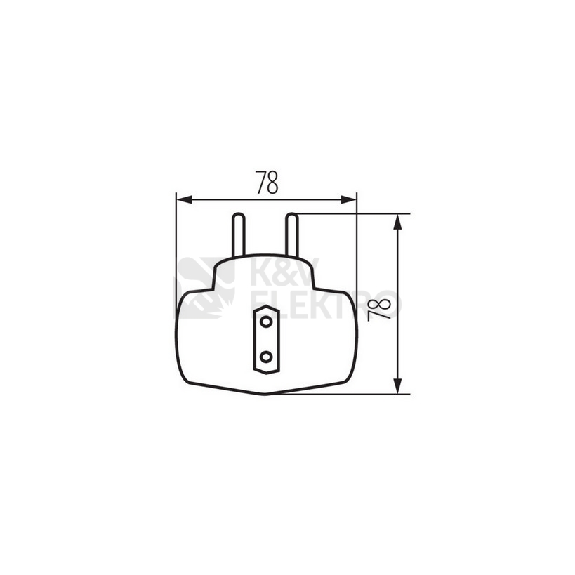 Obrázek produktu  Rozdvojka Kanlux ZARK KRT/2-1 02180 bílá 1