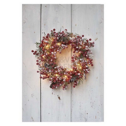 Obrázek produktu VANOC. VENEC 20LED XMAS WREATH DECO 2AA 4