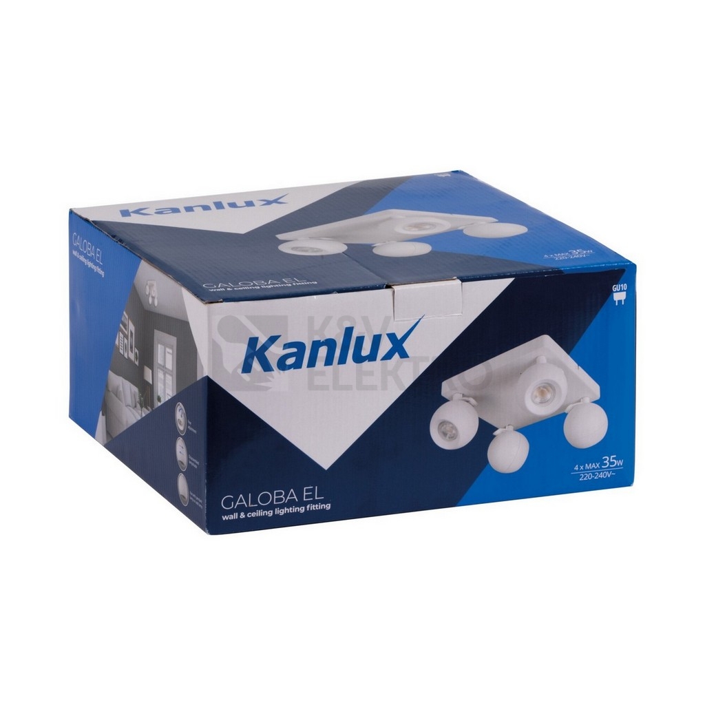 Obrázek produktu Svítidlo Kanlux GALOBA EL-4O W GU10 33678 19