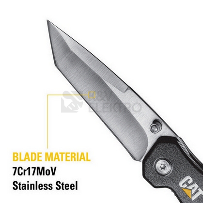 Obrázek produktu Zavírací nůž s nerezovou Tanto čepelí CATERPILLAR 980047 3
