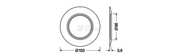 Obrázek produktu Ozdobný prstenec 133mm černý pro svítidla LEDVANCE SPOT 1