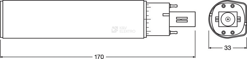 Obrázek produktu LED žárovka G24q-3 LEDVANCE DULUX D/E 10W (26W) neutrální bílá (4000K) 2