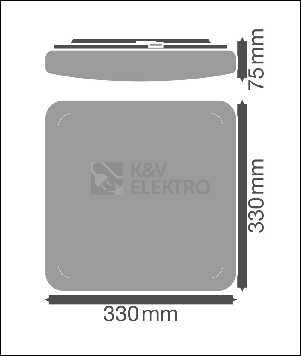 Obrázek produktu LED svítidlo LEDVANCE SF Square 24W 4000K 330mm IP44 3