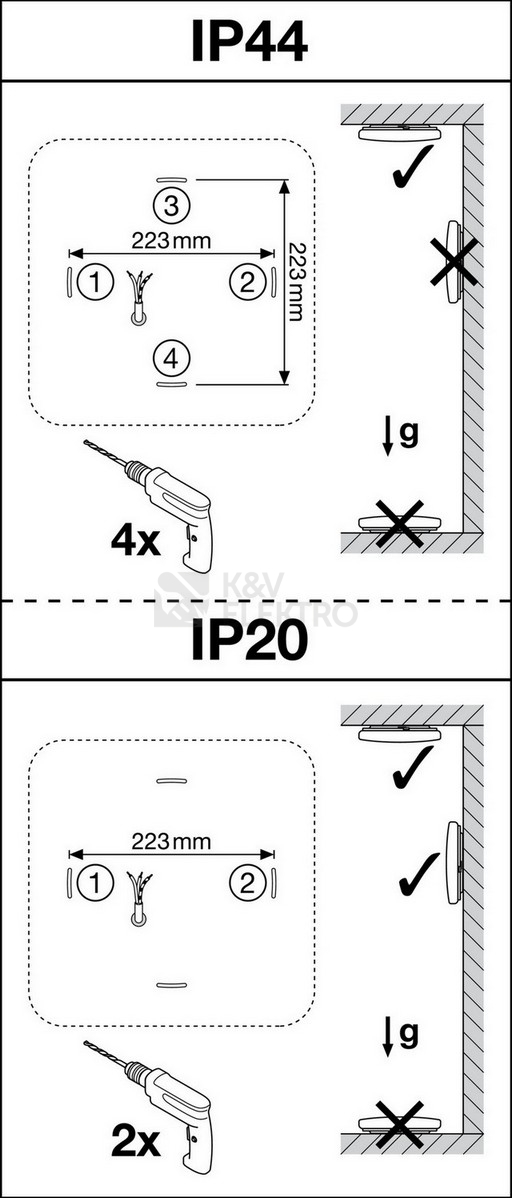 Obrázek produktu LED svítidlo LEDVANCE SF Square 24W 4000K 330mm IP44 4