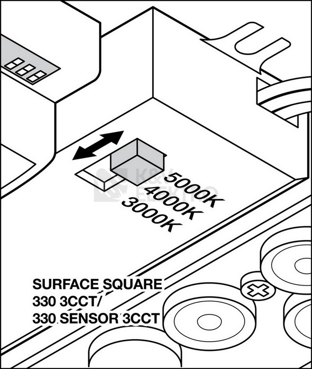 Obrázek produktu LED svítidlo LEDVANCE SF Square 24W 3000K 330mm IP44 s pohybovým čidlem 5