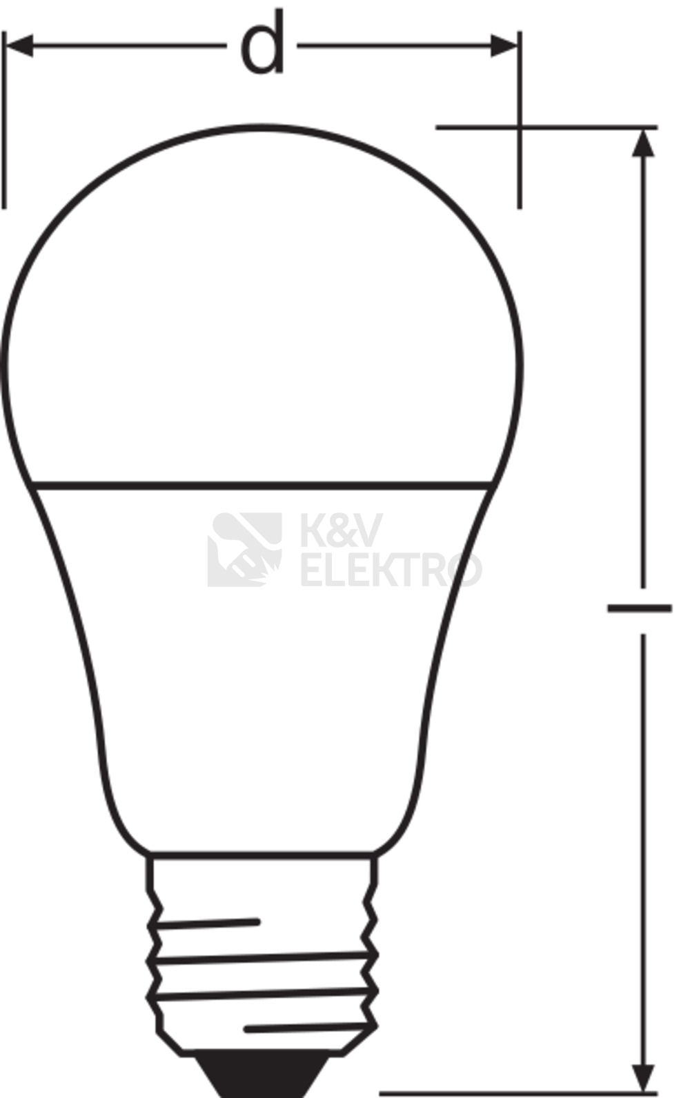 Obrázek produktu LED žárovka E27 LEDVANCE CL A FR 8,8W (60W) teplá bílá (2700K) stmívatelná 3