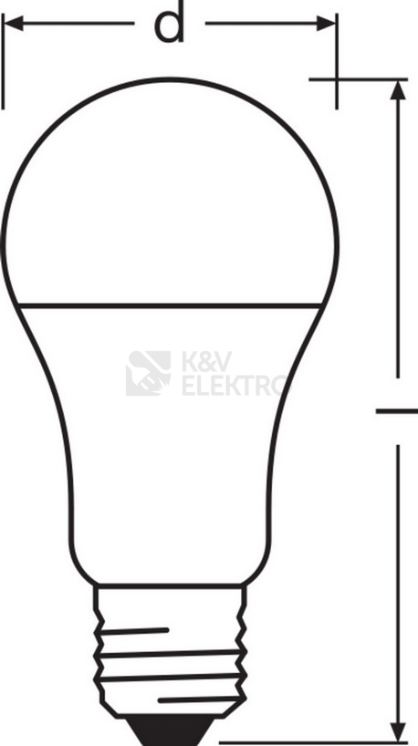 Obrázek produktu LED žárovka E27 LEDVANCE CL A FR 10W (75W) neutrální bílá (4000K) 2