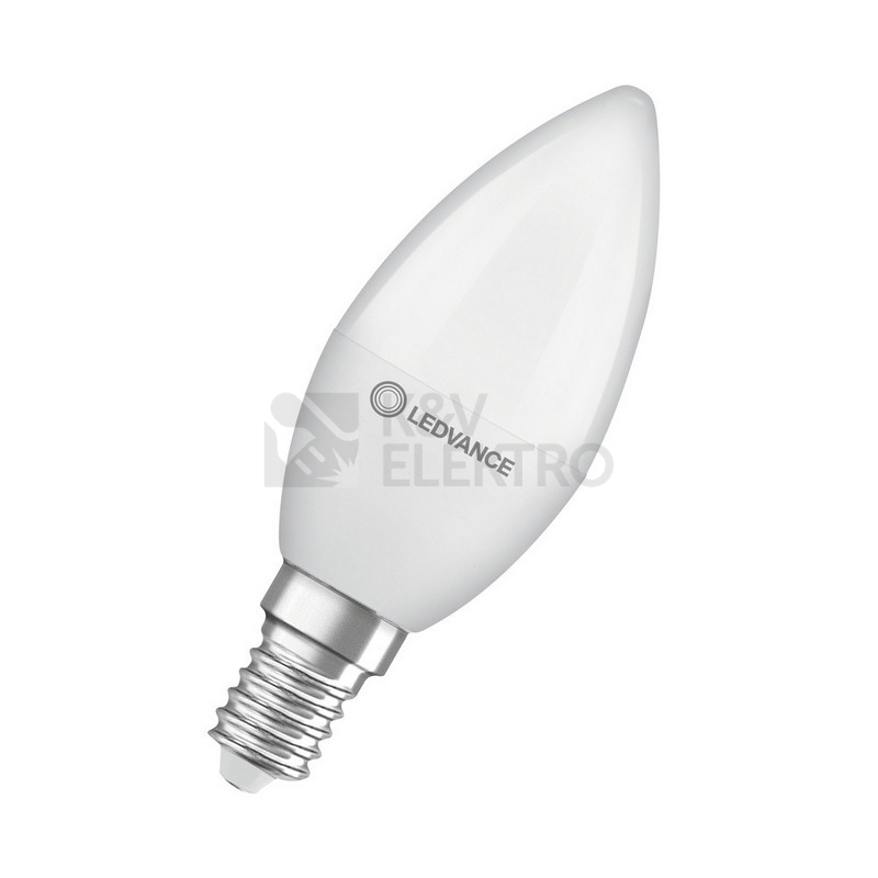 Obrázek produktu LED žárovka E14 LEDVANCE CL B FR 4,9W (40W) teplá bílá (2700K) svíčka 0