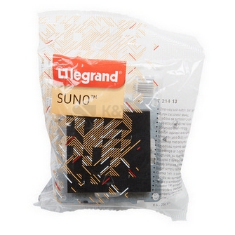 Obrázek produktu  Legrand SUNO zvonkové tlačítko černé 721413 3