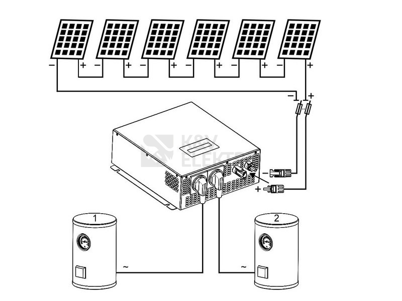 Obrázek produktu  Solární invertor pro ohřev vody z fotovoltaických panelů ECO Solar Boost MPPT-3000 3,5kW PRO 3