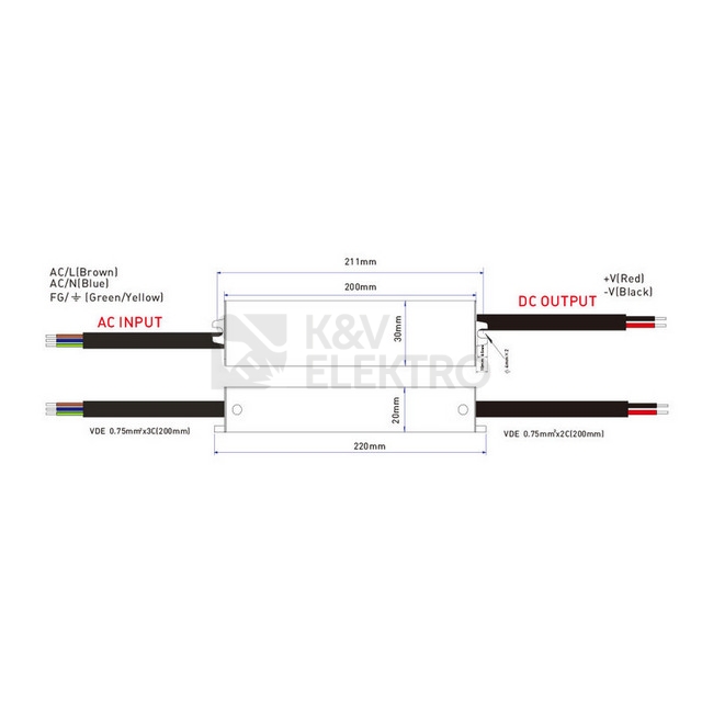 Obrázek produktu LED napájecí zdroj McLED 12VDC 2,5A 30W ML-732.104.39.0 4