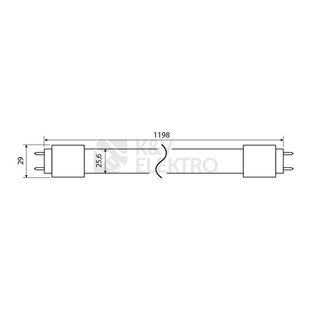 Obrázek produktu  LED trubice zářivka McLED GLASS LEDTUBE 120cm 14W (36W) T8 G13 neutrální bílá ML-331.070.89.0 EM/230V 8