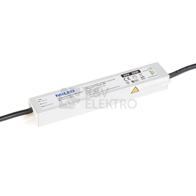 Obrázek produktu LED napájecí zdroj McLED 24VDC 0,83A 20W ML-732.103.39.1 1