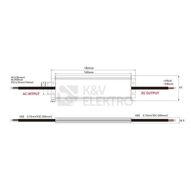 Obrázek produktu LED napájecí zdroj McLED 12VDC 8,33A 100W ML-732.106.39.0 4